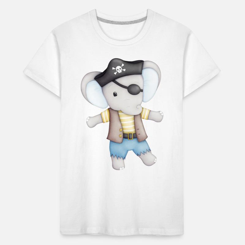 éléphant mignon comme un pirate T-shirt bio Premium Enfant