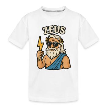 Zeus - Kinder Premium Bio T-Shirt - Weiß - Vorne