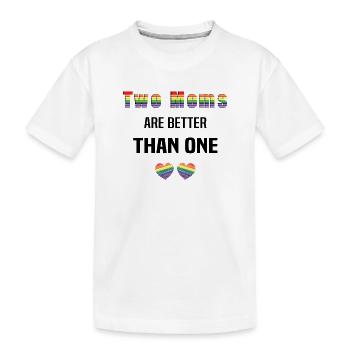 LBGBTQ LGBT Mère Lesbiennes Gay Homoehe Maman - T-shirt bio Premium Enfant - blanc - Devant