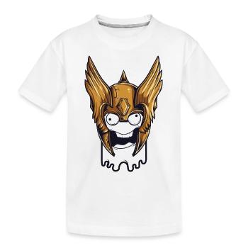 funny odin - Kids' Premium Organic T-Shirt - white - Front