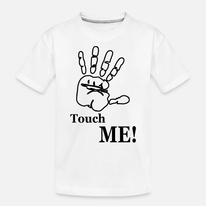 Touche-moi! main - T-shirt bio Premium Enfant - blanc