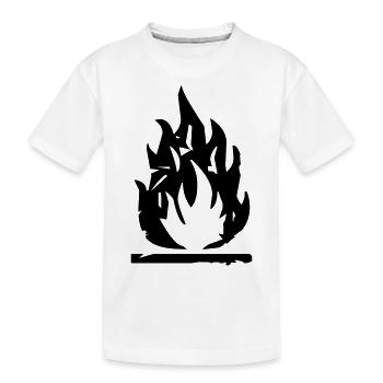 flamme_ry1 - Kinder Premium Bio T-Shirt - Weiß - Vorne