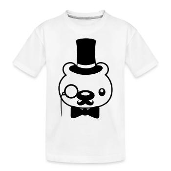 riche teddybaer herr sir - T-shirt bio Premium Enfant - blanc - Devant