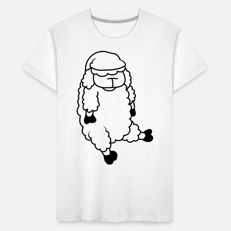 Sleeping Sheep Sleeping Cap Kids' Premium Organic T-Shirt