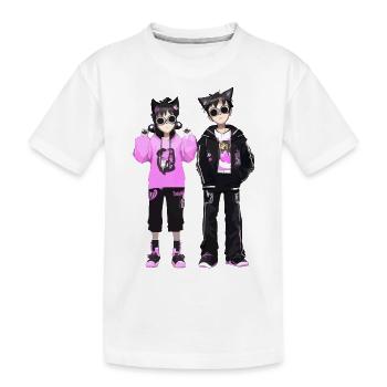 Cosplay Junge und Madchen - Kinder Premium Bio T-Shirt - Weiß - Vorne