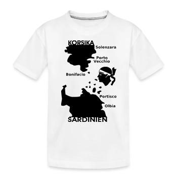 Corsica Sardinia Mori - Kids' Premium Organic T-Shirt - white - Front