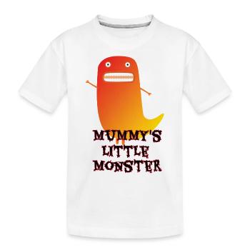 Mummy's Little Monster - Kids' Premium Organic T-Shirt - white - Front