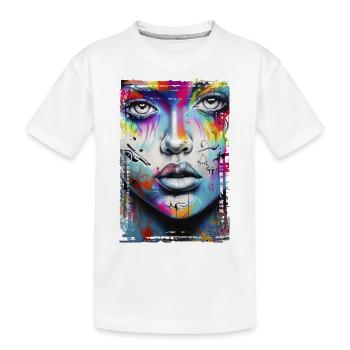 Graffiti Street Art Spray Couleurs Cool Artiste Rétro - T-shirt bio Premium Enfant - blanc - Devant