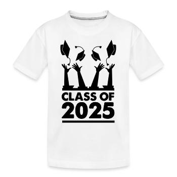 class of 2025 - Kids' Premium Organic T-Shirt - white - Front