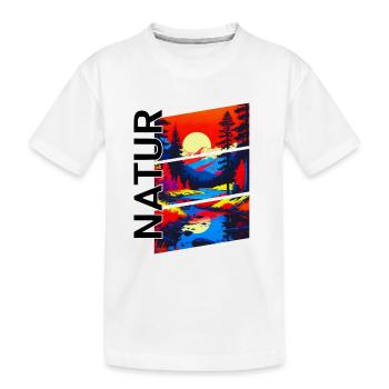 Nature - T-shirt bio Premium Enfant - blanc - Devant