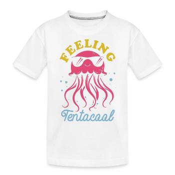 Feeling Tentacool - Méduse avec des tentacules - T-shirt bio Premium Enfant - blanc - Devant
