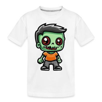 Zombie Halloween Creepy - Kids' Premium Organic T-Shirt - white - Front