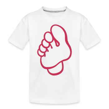Pieds - Soins des pieds - Podologue - Dire - T-shirt bio Premium Enfant - blanc - Devant