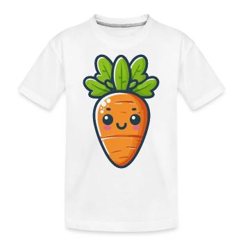 Petite carotte - T-shirt bio Premium Enfant - blanc - Devant