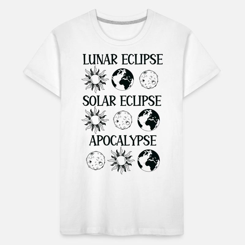 Éclipse lunaire Éclipse solaire Apocalypse T-shirt bio Premium Enfant