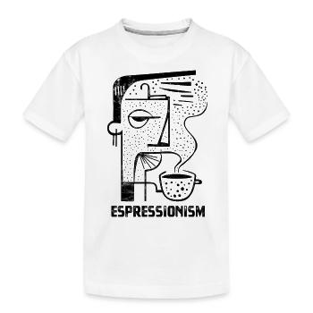 Espressionnisme - Espresso - Boire du café - T-shirt bio Premium Enfant - blanc - Devant