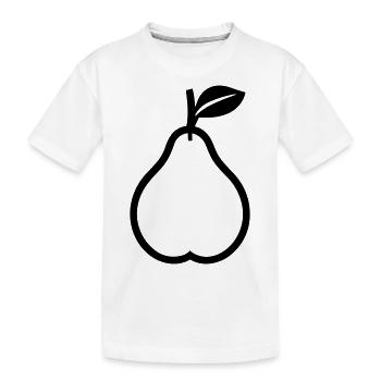 poire - T-shirt bio Premium Enfant - blanc - Devant