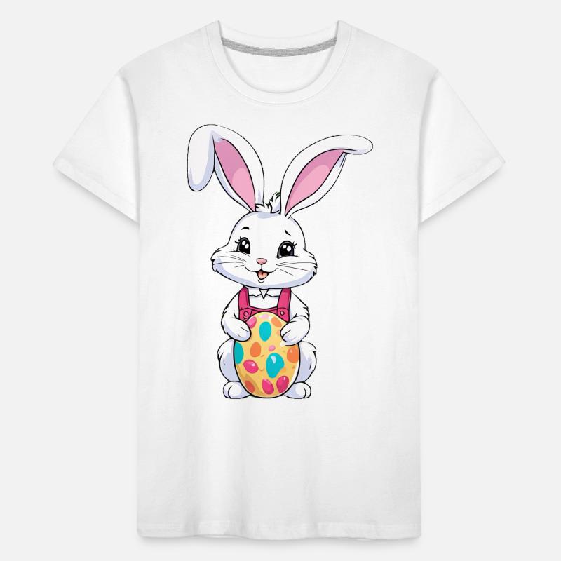 Easter bunny with Easter eggs Kids' Premium Organic T-Shirt