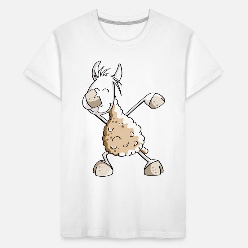 Dab Dance Lama - Dabbing Alpaca - Fun Comic Kids' Premium Organic T-Shirt