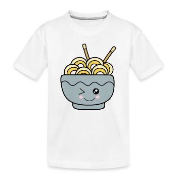 Kawaii Ramen Kawaii Chibi Nourriture Kawaii - T-shirt bio Premium Enfant - blanc - Devant