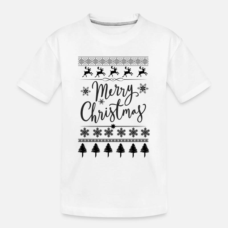 Joyeux Noël Scripté - T-shirt bio Premium Enfant - blanc