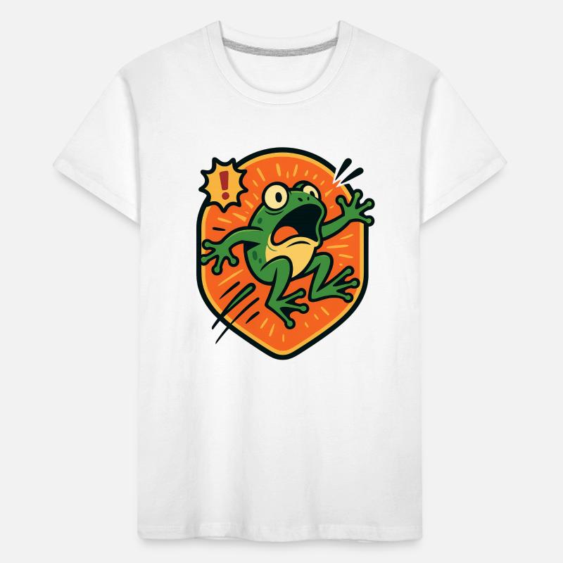 Panic Frog badge Kids' Premium Organic T-Shirt