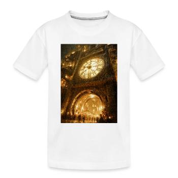 Arche dorée du portail de l’horloge - T-shirt bio Premium Enfant - blanc - Devant
