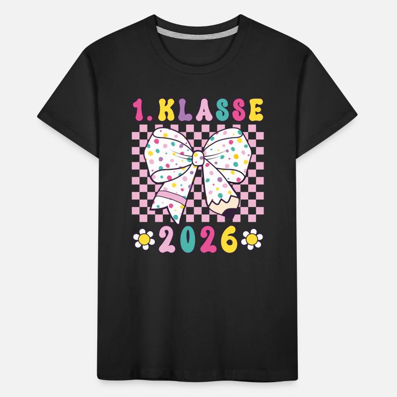 Schulkind 2026 Einschulung Mädchen Geschenkidee Kinder Premium Bio T-Shirt