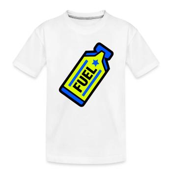 Sports d’endurance au gel énergétique Fuel Energy - T-shirt bio Premium Enfant - blanc - Devant