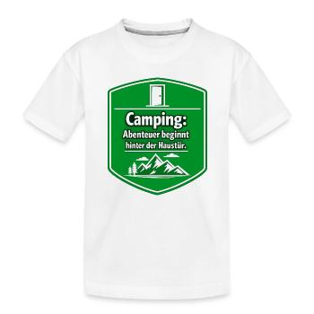 Camper - Kids' Premium Organic T-Shirt - white - Front