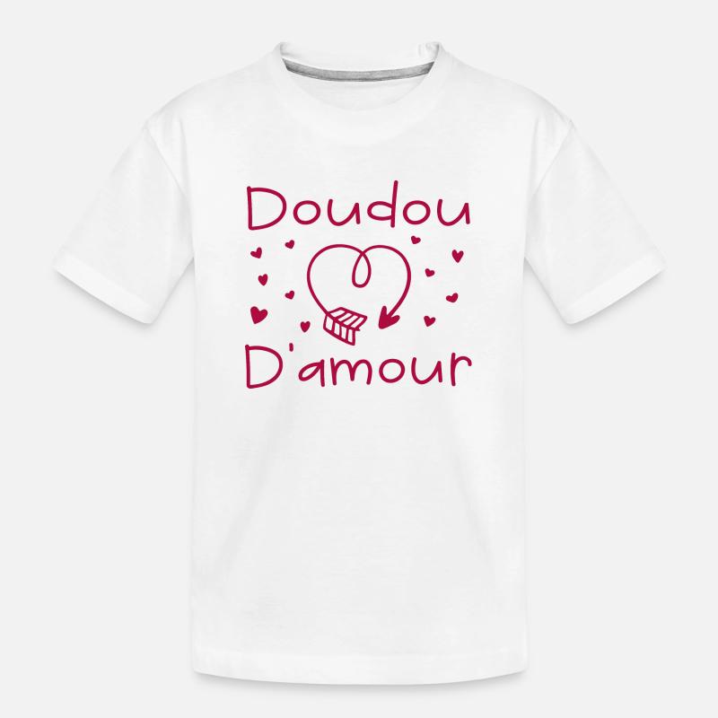 doudou d amour - T-shirt bio Premium Enfant - blanc