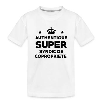 Immobilier / Appartement / Maison / Syndic - T-shirt bio Premium Enfant - blanc - Devant