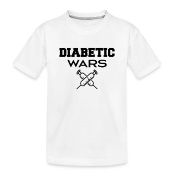 diabetic wars - T-shirt bio Premium Enfant - blanc - Devant