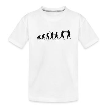 Evolution of Boxing | Boxer Gift - Kids' Premium Organic T-Shirt - white - Front