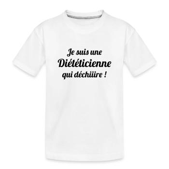 Dietitian Dietetic Diätetik Diététicien Diététique - Kids' Premium Organic T-Shirt - white - Front