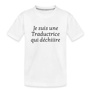 Übersetzer / Übersetzerin / Übersetzung / - Kinder Premium Bio T-Shirt - Weiß - Vorne