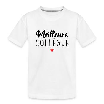 Meilleure Collègue - T-shirt bio Premium Enfant - blanc - Devant