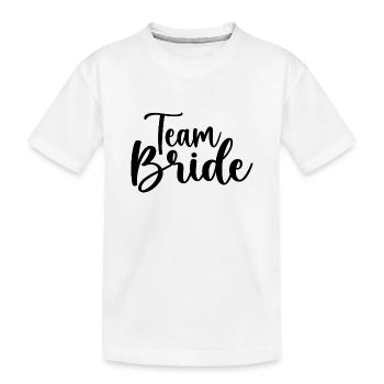 Team Braut - Kinder Premium Bio T-Shirt - Weiß - Vorne