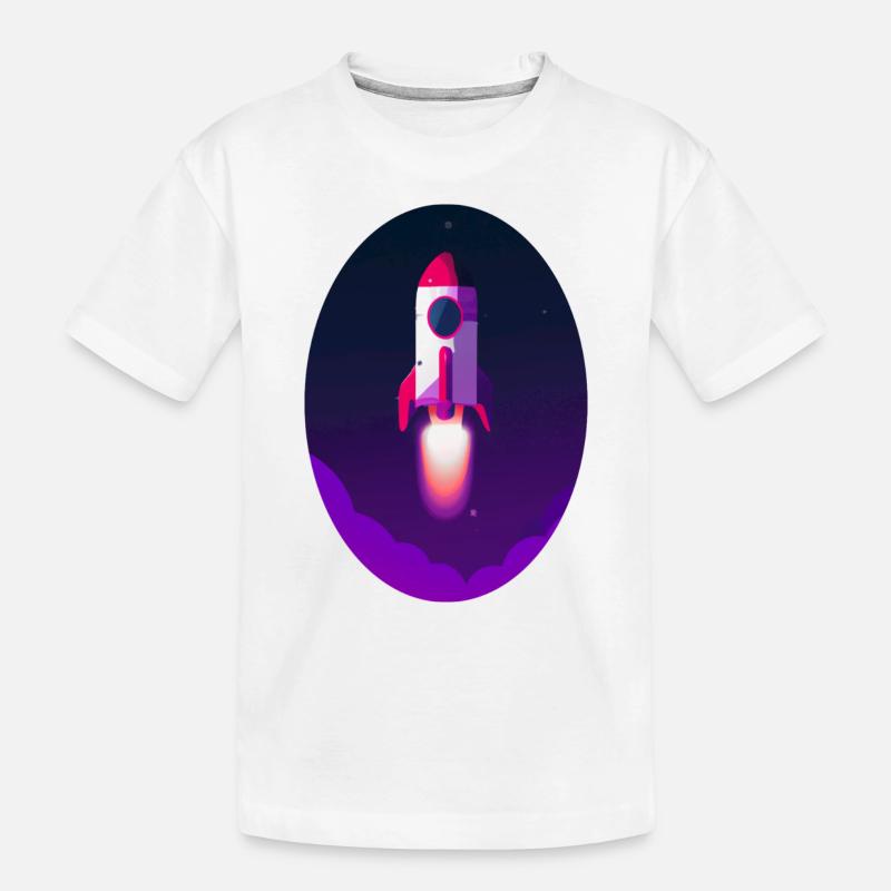 Fusée spatiale - T-shirt bio Premium Enfant - blanc