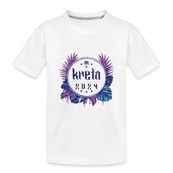 Crète 2024 - T-shirt bio Premium Enfant - blanc - Devant