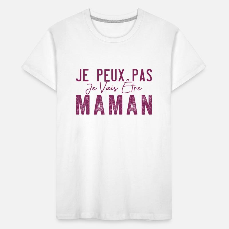 Ich kann nicht, ich werde Mutter| Werdende Mutter Kinder Premium Bio T-Shirt