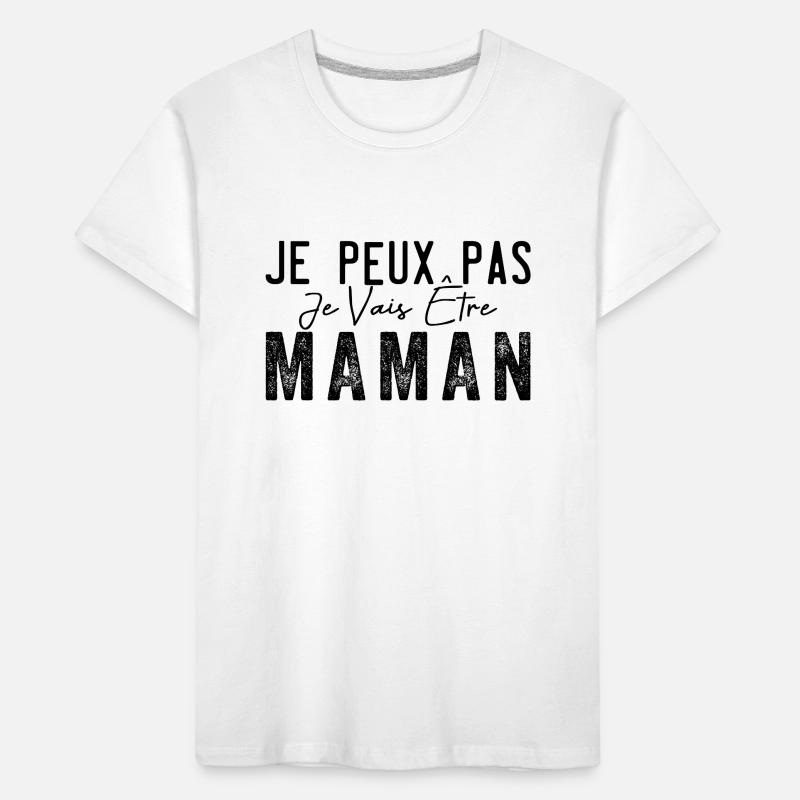 Ich kann nicht, ich werde Mutter| Werdende Mutter Kinder Premium Bio T-Shirt