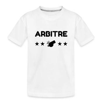 Arbitre / Arbitrage / Sport / Sifflet - T-shirt bio Premium Enfant - blanc - Devant