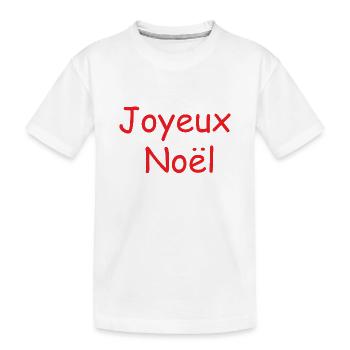 Joyeux noël cadeau t-shirt - T-shirt bio Premium Enfant - blanc - Devant