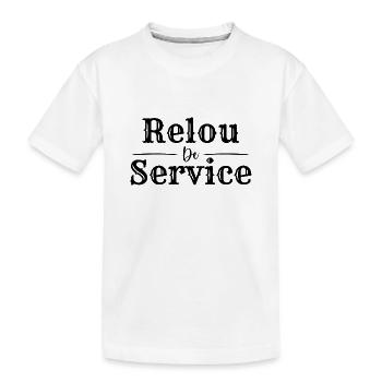 Le relou de service, humour - T-shirt bio Premium Enfant - blanc - Devant