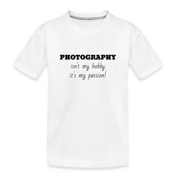 Fotograf / Fotografie / Bild / Video - Kinder Premium Bio T-Shirt - Weiß - Vorne