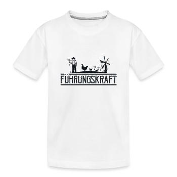 Huhn Bauer Landwirt Führungskraft - T-shirt bio Premium Enfant - blanc - Devant