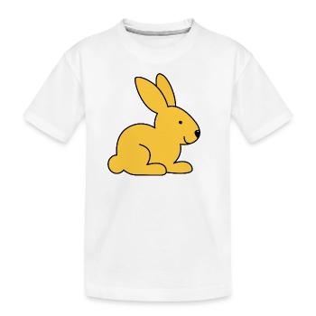 Cute Rabbit Rabbit Children Women Men - Kids' Premium Organic T-Shirt - white - Front