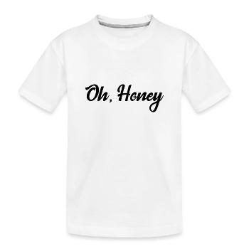 Oh, Honey - Kids' Premium Organic T-Shirt - white - Front