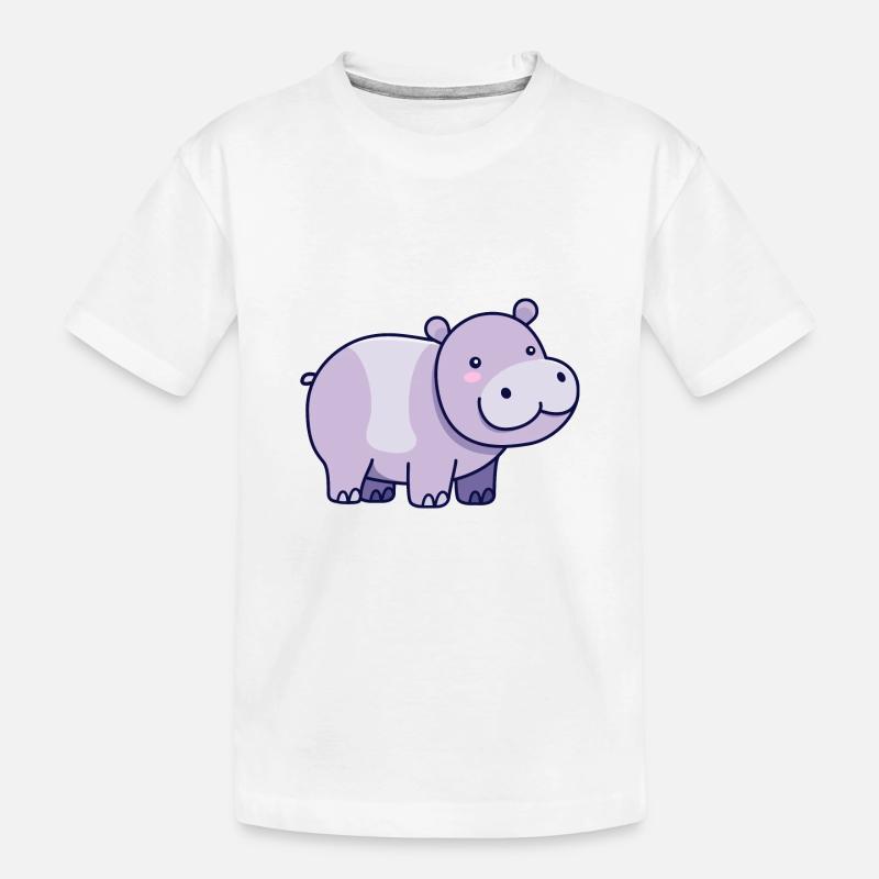 Hippopotame - T-shirt bio Premium Enfant - blanc